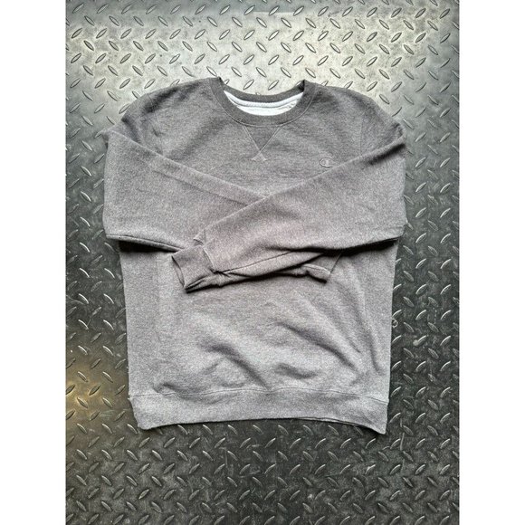 Champion Grey Crewneck Subtle Sweatshirt - Picture 1 of 3
